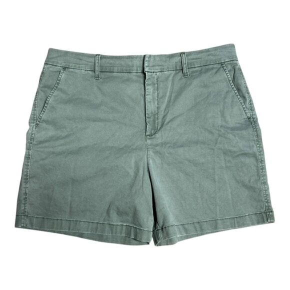 Anne Klein Jeans Olive Green Stretch Chino Shorts – Size 16 - Picture 1 of 5
